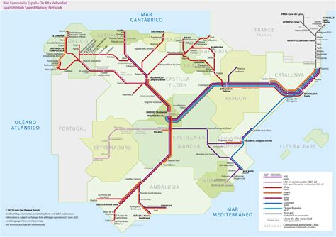 Spanish Train Line Map