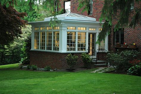 Love the combination of wood, brick & glass | Sunroom addition, Four ...