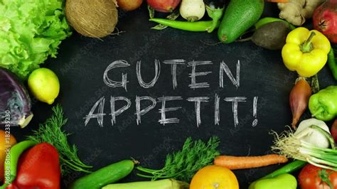 Guten appetit! German fruit stop motion, in English Bon appetit Stock 비디오 | Adobe Stock