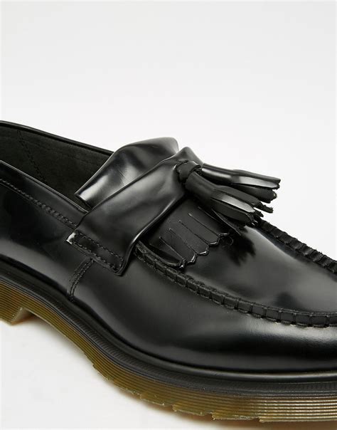 Dr. Martens Leather Adrian Tassel Loafers in Black for Men - Lyst