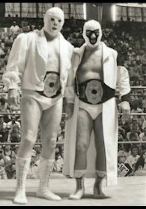 NWA Georgia Tag Team Champions Mr Wrestling (Tim Woods) and Mr Wrestling 2 (Johnny Walker ...