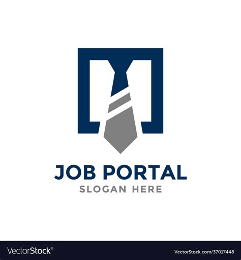 Job portal logo design template concept Royalty Free Vector