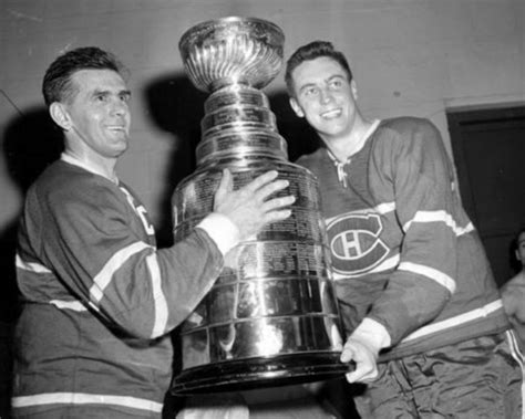 Maurice Richard & Jean Béliveau with The Original Stanley Cup | HockeyGods