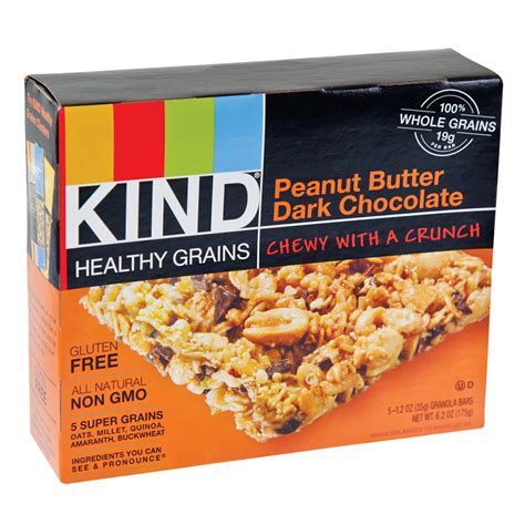 KIND Peanut Butter Dark Chocolate Granola Bars 6.2 oz Box | Nassau Candy