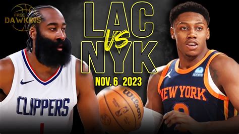 Los Angeles Clippers vs New York Knicks Full Game Highlights | Nov 6 ...