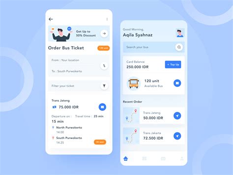 Bus Tickets Online - Application by Anggayop on Dribbble