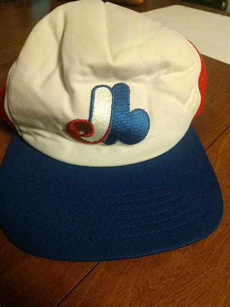 Vintage Montreal Expos Trucker Hat Snapback New Era M… - Gem