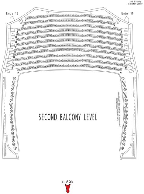 Seating Charts | The Carson Center For The Performing Arts