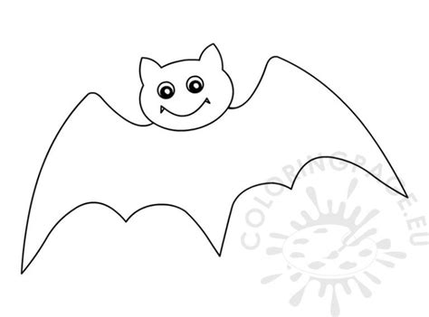 Flying Halloween bat | Coloring Page