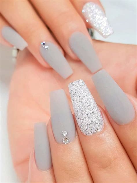 The Best 51 Gray Nail Designs for 2023 | Stylish Belles | Stylish nails, Gel nails, Acrylic ...