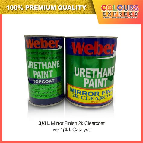 Weber Urethane Paint Mirror Finish 2K Clearcoat with Catalyst 3/4 ...