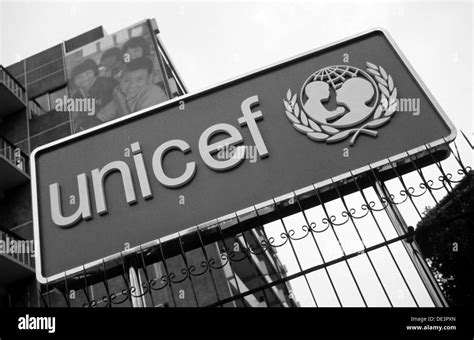 Unicef logo Black and White Stock Photos & Images - Alamy