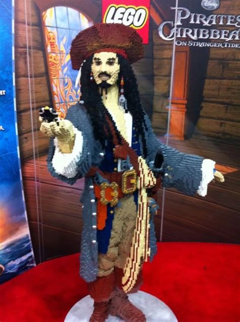 Lego creations: Life-size Captain Jack Sparrow | Cool lego creations, Lego creations, Cool lego