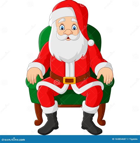 Santa Claus Sitting Chair Stock Illustrations – 239 Santa Claus Sitting ...