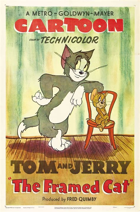 1950 - THE FRAMED CAT - William Hanna & Joseph Barbera | Tom and jerry ...