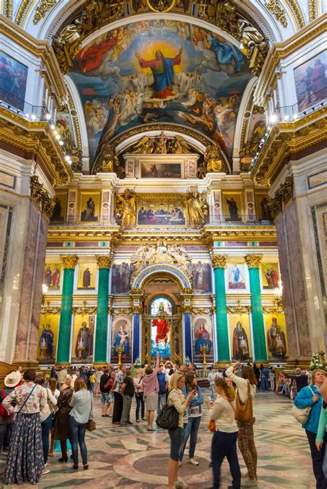 Interior of Saint Isaac S Cathedral in Saint Petersburg, Russia Editorial Photography - Image of ...