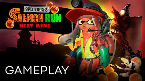 SPLATOON 3 - GAMEPLAY Salmon Run: Next Wave, Menus, 10%, 30% y 200% 🐙 (Nintendo Switch) - YouTube