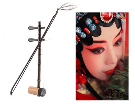 beijing jinghua two stringed bowed musical instrument with a high register Beijing opera fiddle ...