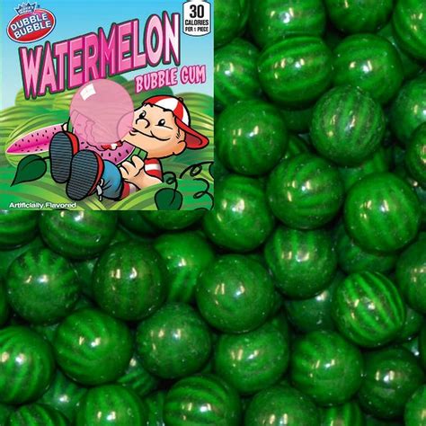 Watermelon Dubble Bubble Gum Balls - Melon Gumballs