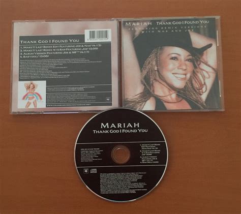 Mariah Carey Featuring Remix Versions With Nas And Joe - Thank God I Found You (2000, CD) | Discogs