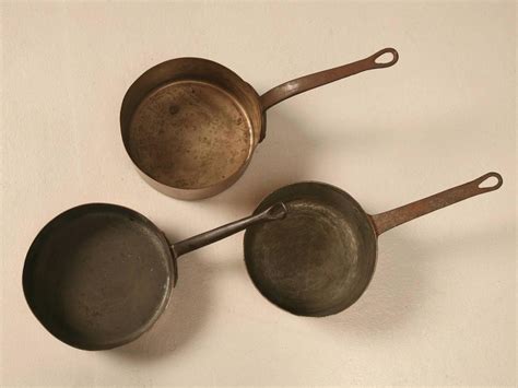 Antique French Copper Pots and Pans For Sale at 1stdibs