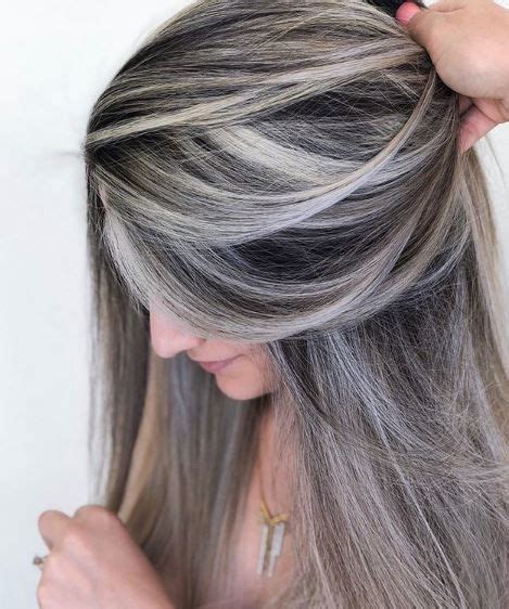 21 Ash Brown Hair Looks Trending Right Now | Gray hair highlights ...