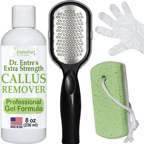 Dr. Entre's Callus Remover Kit: 8 oz Callus Remover Gel, Foot File ...