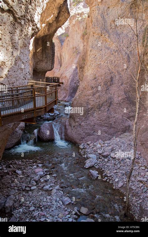 Glenwood, New Mexico - The Catwalk National Recreation Area in Gila Stock Photo: 124894665 - Alamy