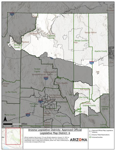 Arizona State House District Map - Red River Gorge Topo Map