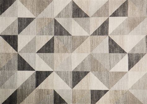 Contemporary Rug with Layered Carpet Design