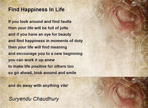 Poems About Happiness And Life