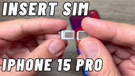 How to Insert SIM Card in Iphone 15 Pro & Pro Max - YouTube