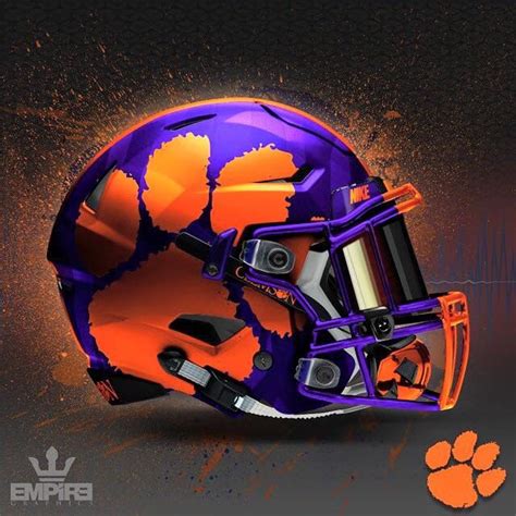 Clemson | Cool football helmets, Clemson tigers football, Football helmets