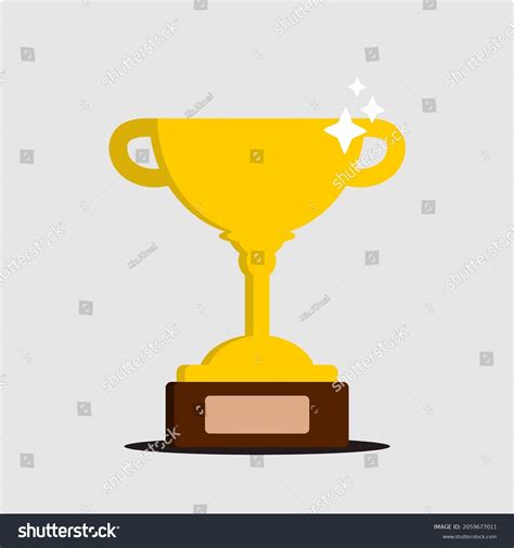 Gold Trophy Clip Art Vector Illustration Stock Vector (Royalty Free ...