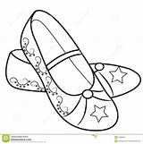 Cute Girl Shoes Coloring Page Pages sketch template