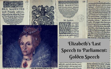 Elizabeth’s Last Speech to Parliament: Golden Speech