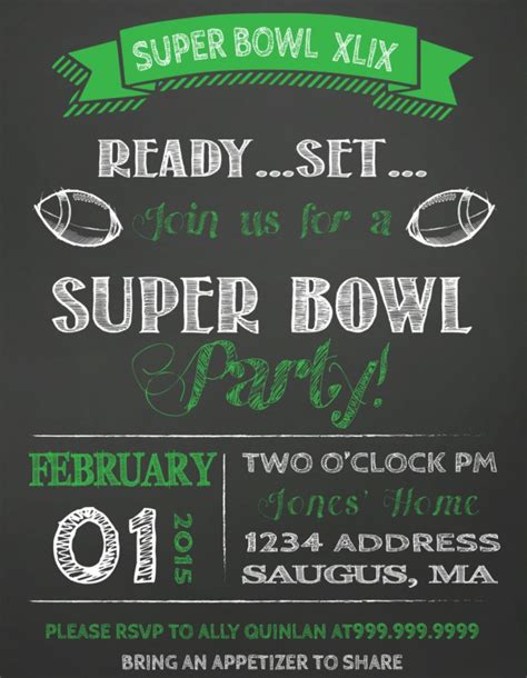 21+ Super Bowl Invitation Designs - PSD, Vector EPS, JPG Download ...