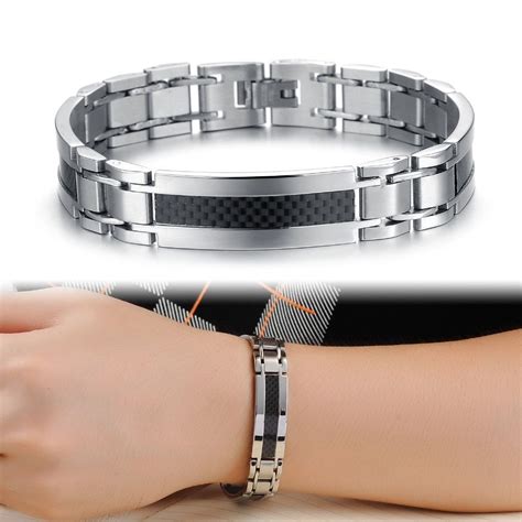 Classical Cool Super Men Bracelet Stainless Steel Adjustable Link Chain Bangle Personality GS741 ...