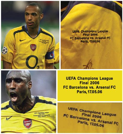 Football teams shirt and kits fan: Arsenal FC 2006 Final CL 2006 Match ...