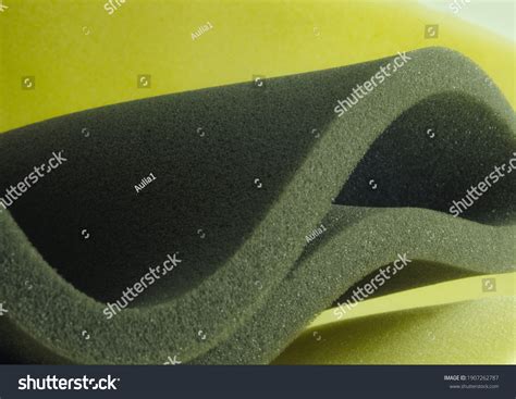 Curved Sheet Industrial Sponge Foam Black Stock Photo 1907262787 ...