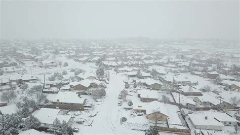 DJI Gallup, NM Feb 22, 2019 Snow Storm - YouTube