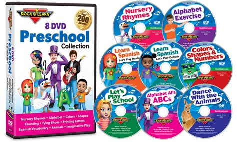 Rock 'N Learn Educational 8-DVD Preschool Collection | Groupon