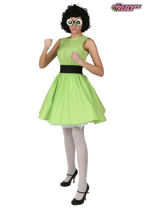 Plus Size Buttercup Powerpuff Girl Costume 1X 2X