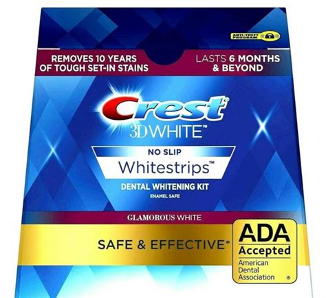 Crest 3D White Hydrogen Peroxide Teeth Whitening Strips - Pack of 14 ...