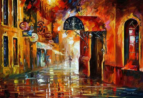 OLD VITEBSK — PALETTE KNIFE Oil Painting On Canvas By Leonid Afremov - Size 36"x24"