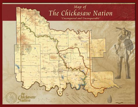 Chickasaw Nation Map - Cartography & Publishing Services (GISCAPS)