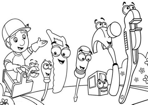 Handy Manny Tools Coloring Pages at GetDrawings | Free download