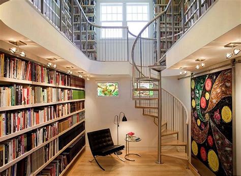 Library house design - 65 photo