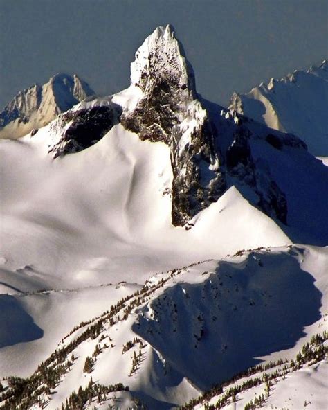 Black Tusk - Winter Aerial I | Mountains, Mountain photos, River forest