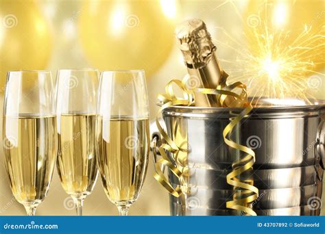 Celebration with Champagne stock photo. Image of closeup - 43707892